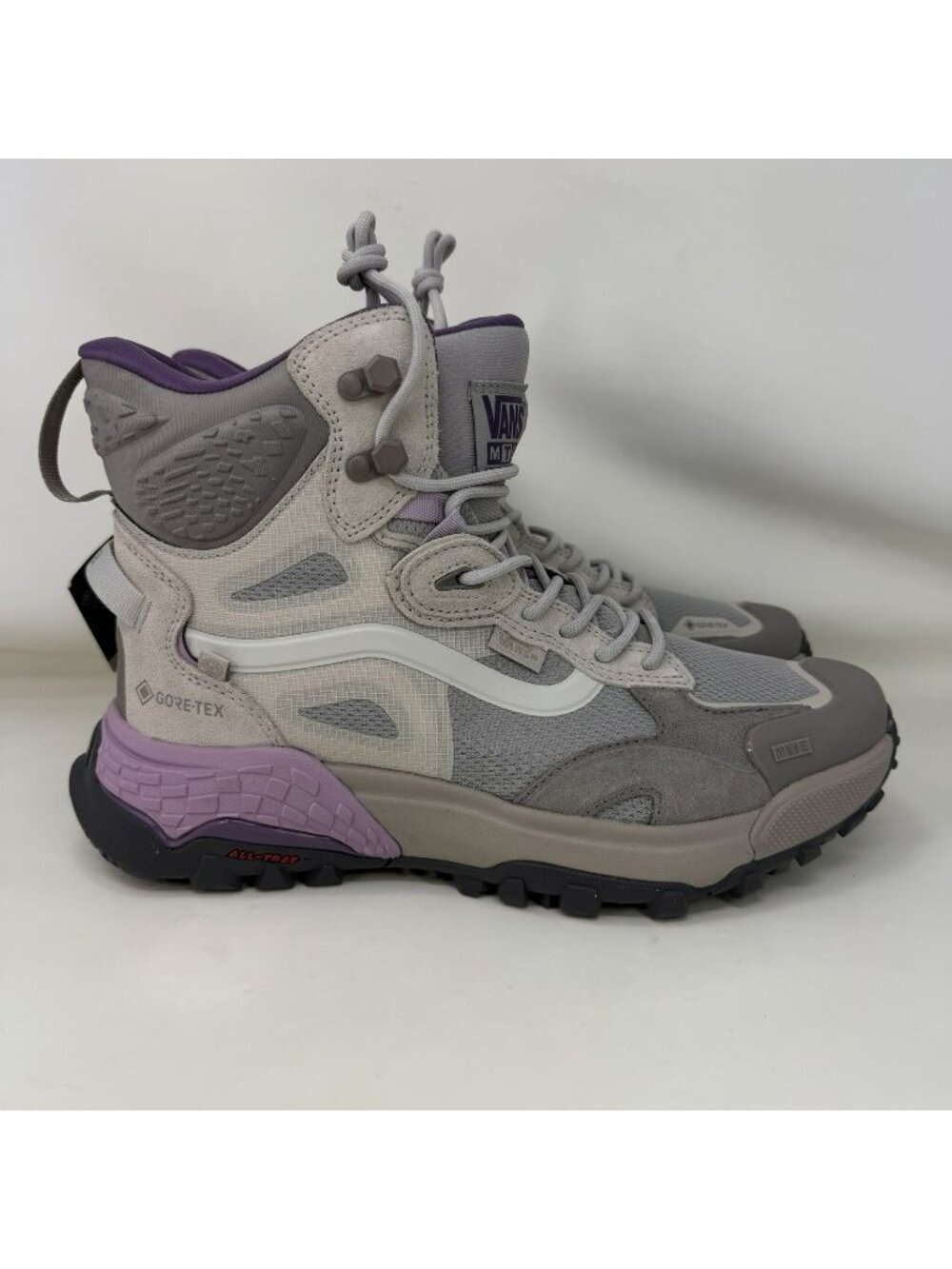 Vans MTE Crestline Waterproof Gore-Tex Boots Gray Purple Men's Size 9.5